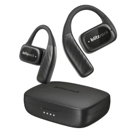 Coupon BlitzRock BR CT3 Open Ear Earbuds bluetooth V5.4 Earphones Air Conduction Earhook Enhanced Bass 4 Mics Clear Calls App Control 28H Playtime Sports Headphones