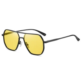 Coupon Classic Fashion Mg Aluminum Sunglasses for Men UV400 Protection Photochromic Sun Glasses Night Vision Driving Eyeglasses