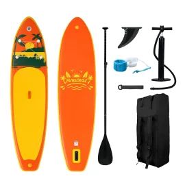 Coupon EU Direct FunWater 31Series 335cm Large Size Inflatable Stand Up Paddle Board Surfboard Complete Paddleboard Accessories Adjustable Paddle,Pump,ISUP Travel Backpack,Leash,Adult Paddle Board SUPFW31A or SUPFW31B or SUPFW31C or SUPFW31D or SUPFW31E