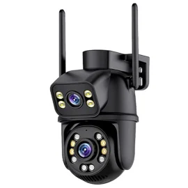 Coupon Guudgo 6MP HD 5X Zoom Dual Lens Security Camera WIFI PTZ IP66 Waterproof Night Vision 2 Way Audio Surveillance CCTV Cameras ICSEE APP Outdoor Camera