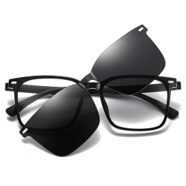 Coupon Magnetic Sunglasses for Men Women Fashion Square Lightweight Outdoor UV400 Sunshade Fishing Driving Eyeglasses