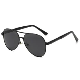 Coupon Men’s Polarized Sunglasses Classic Fashion Metal Frame Pilot Sun Glasses for Traveling Surfing Driving Fishing UV400
