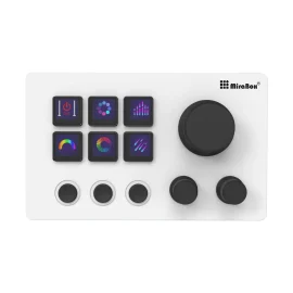 Coupon Mirabox N3 StreamDeck Global Edition Stream Deck Screen Knob Live Broadcast Visual Editing Design 6 key Integrated Controller Custom Keyboard Mini Visual Keypad