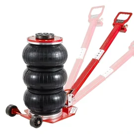 Coupon Mudiro Air Jack 3 Ton 6600 lbs or 5 Ton 11000 lbs Air Bag Jack with Six Steel Pipes 15.75 inch or 400 mm or 18.5 inch or 470 mm Lift up Fast Lifting Pneumatic Jack with Adjustable Long Handle for Cars Garages Repair