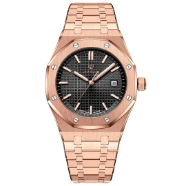 Coupon PENGAGAR Men’s Business Casual Watch Waterproof Luminous Date Stainless Steel Fashion Quartz Wristwatch