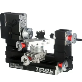 Coupon EU Plug 60W Mini Metal Rotating Lathe Wood Lathe 12000RPM Motorized Jigsaw Grinder Wood Metal Lathe