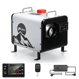 Coupon HCALORY HBH2 5L 8KW Diesel Parking Heater All in One with Automatic Start and Stop 2500 or 5000M Plateau Mode Bluetooth or Remote or LCD Intelligent Control 12V or 24V or 220 240V for Truck RV Trailer Van Boat Tent