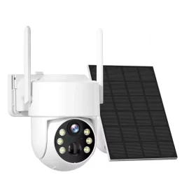 Coupon Hiseeu WTD714 4MP Wifi Solar Camera 2K Outdoor Wireless Surveillance IP Camera with PIR Motion Detection PTZ Night Vision and iCSee App
