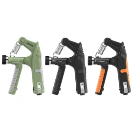 Coupon KALOAD 10 120kg Adjustable R Type Hand Gripper with Countdown or Counting Finger Strength Rehabilitation Trainer Arm Muscle Hand Exercise Equipment for Men Women