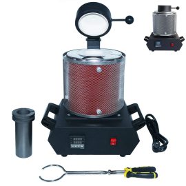 Coupon Drillpro AC110V or 220V 3KG Gold Melting Furnace Digital Melting Furnace Machine Heating Capacity Casting Refining Metals Gold Silve