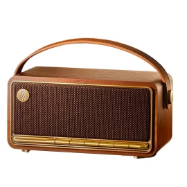 Coupon Edifier M285 40W Retro Portable Speaker bluetooth Speaker 360 Sound Field Hi res Audio 19H Playback TWS Support USB Soundcard TF Card Playback Handheld Outdoors Speakers