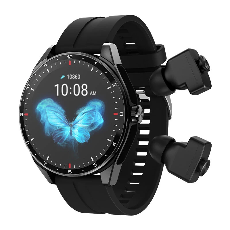 Coupon T23 1.39 inch HD Screen 2 in 1 TWS Earbuds Voice Assistant bluetooth Call Heart Rate Blood Pressure Blood Oxygen Monitor Breathing Training Sleep Monitoring Multi sport Modes Smart Watch