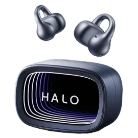 Coupon EDIFIER HUAZAIHALO Clip TWS Earclips Earbuds bluetooth V6.1 Earphone 12mm Large Titanium plated Composite Diaphragm Turbo Bass AI Call Noise Cancelling RGB Lights 35H Playback IP56 Waterproof Open ear Sports Headphones