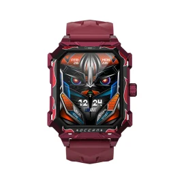 Coupon LOKMAT OCEAN MAX 1.96 inch HD Screen bluetooth Call Heart Rate Blood Pressure SpO2 Monitor Sleep Monitoring Multi-sport Modes Music Playback 5ATM Waterproof Smart Watch