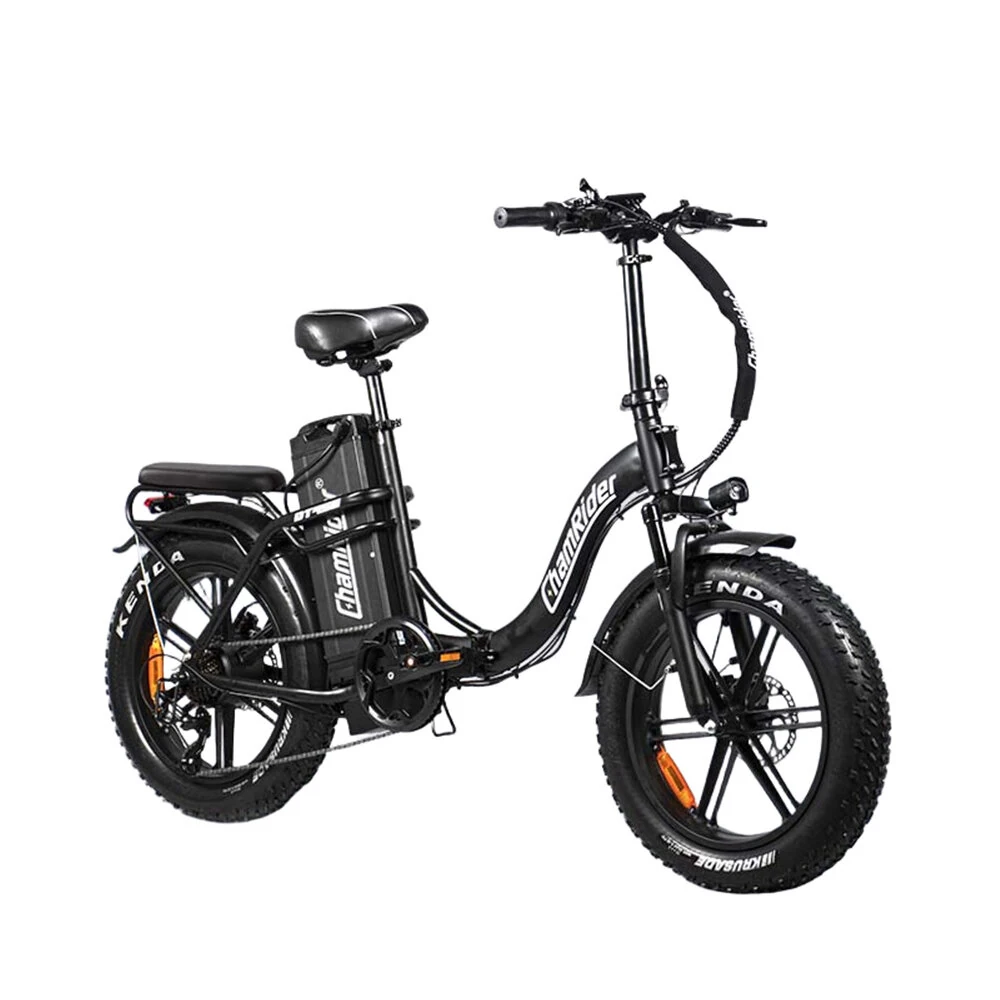 Coupon ChamRider DT450 Electric Bike 48V 50Ah Battery 750W Motor Recommended Top Speed 25KM/H 20inch Fat Tires 250KM Mileage Range 180KG Max Load Electric Bicycle