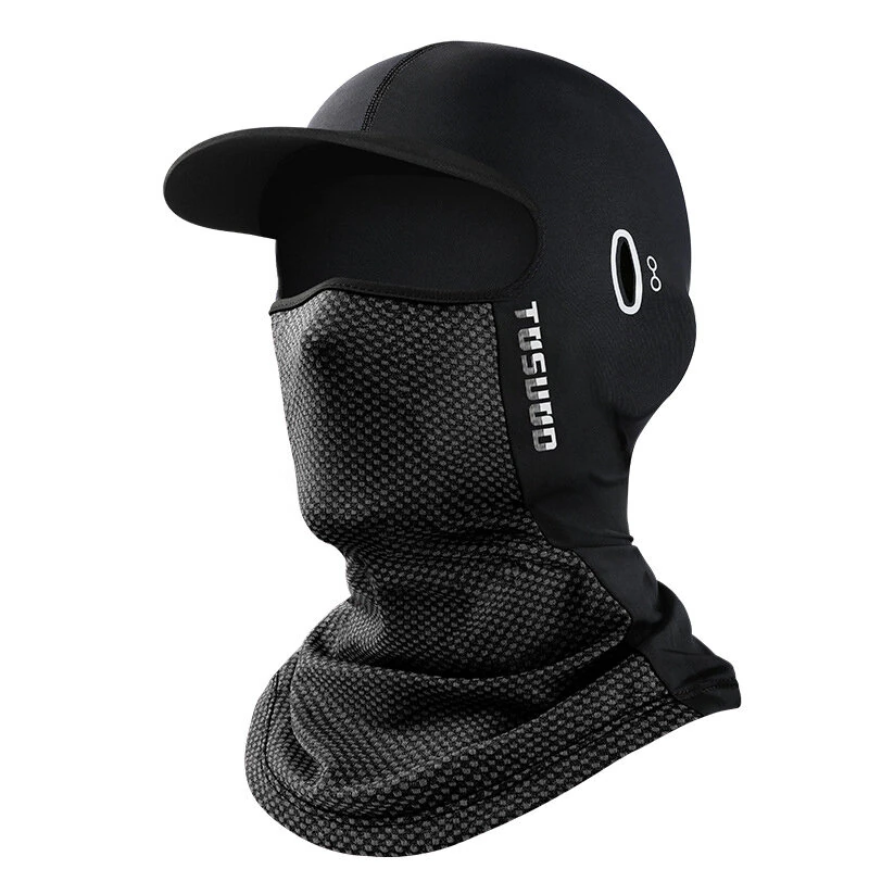 Coupon Ice Silk Sunscreen Headgear Outdoor Cycling Head Neck Gaiter Quick Dry Breathable UPF50+ Motorcycle Bike Full Face Mask Cap
