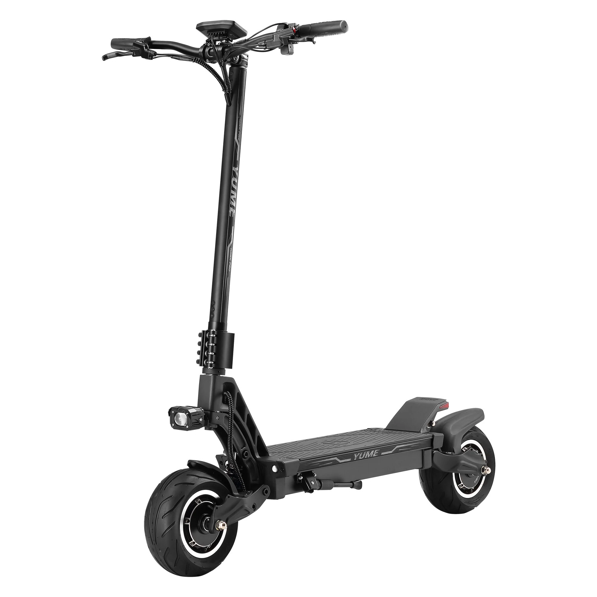 Coupon YUME HAWK PRO Electric Scooter 60V 27AH Battery 3000W*2 Motor Recommended Top Speed 25KM/H NFC Unlock Dual HydraulicBrakes 10inch Tires 90KM Max Mileage 126KG Max Load Folding E-Scooter
