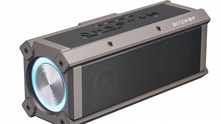 Coupon BlitzWolf® BW-WA3 100W bluetooth Speaker Portable Speakers Quad Drivers Dual Diaphragm Deep Bass RGB Light TWS 5000mAh Outdoors Wireless Speaker