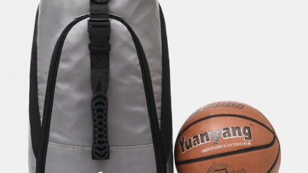 Coupon Men Large Capacity Waterproof Backpack 15.6 Inch Laptop Bag Travel Rucksack Sports Gym Basketball Bags