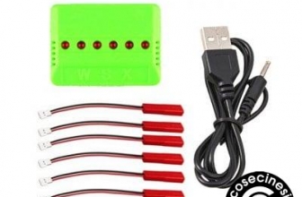 Quadcopter Drone Mejiaxin X101/X400/X600/X800JST Lithium Battery 1 Charge 6 Charger